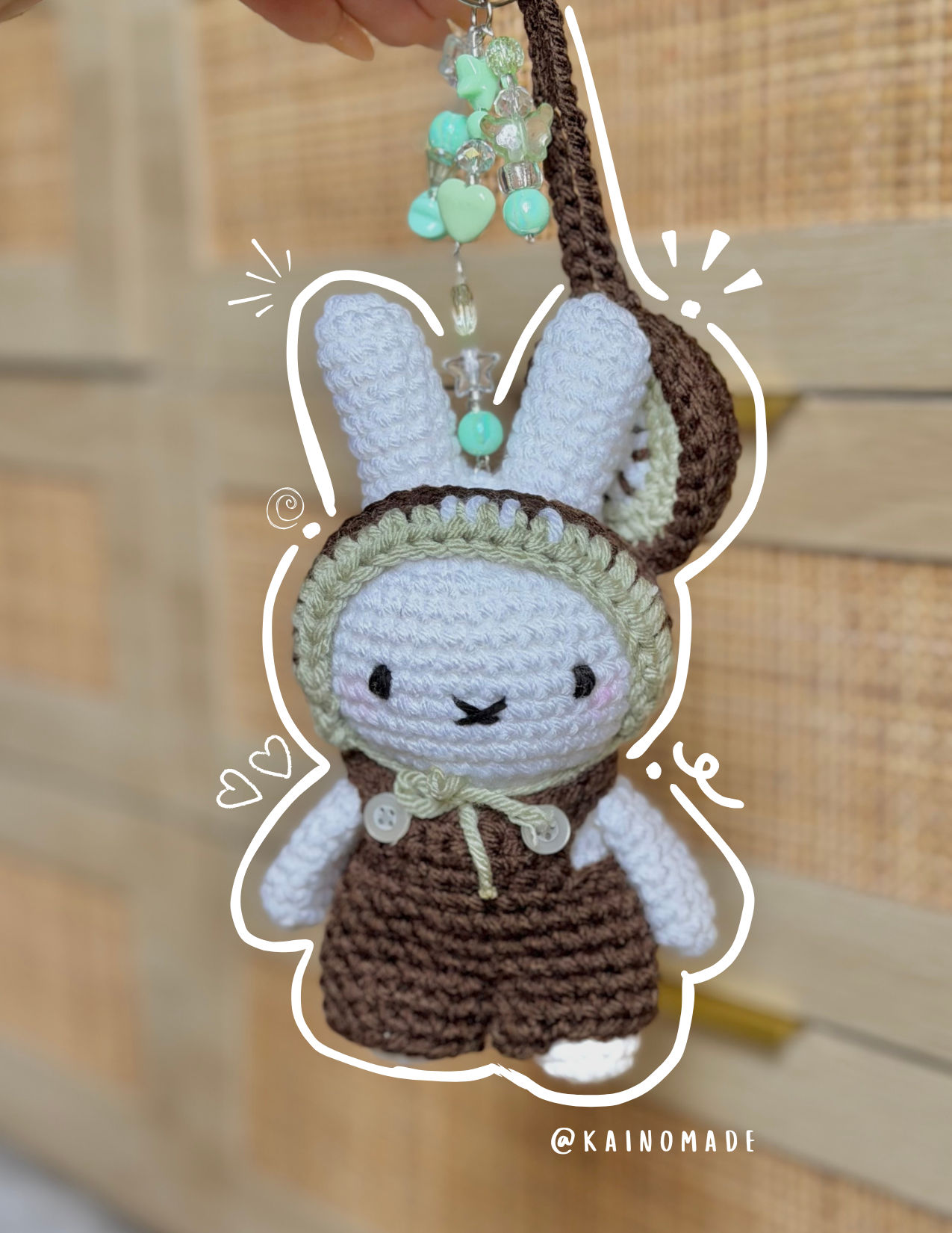 Kiwi Miffy Keychain – KAINOmade