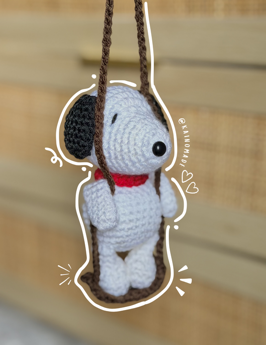 Standing Snoopy car hanging
