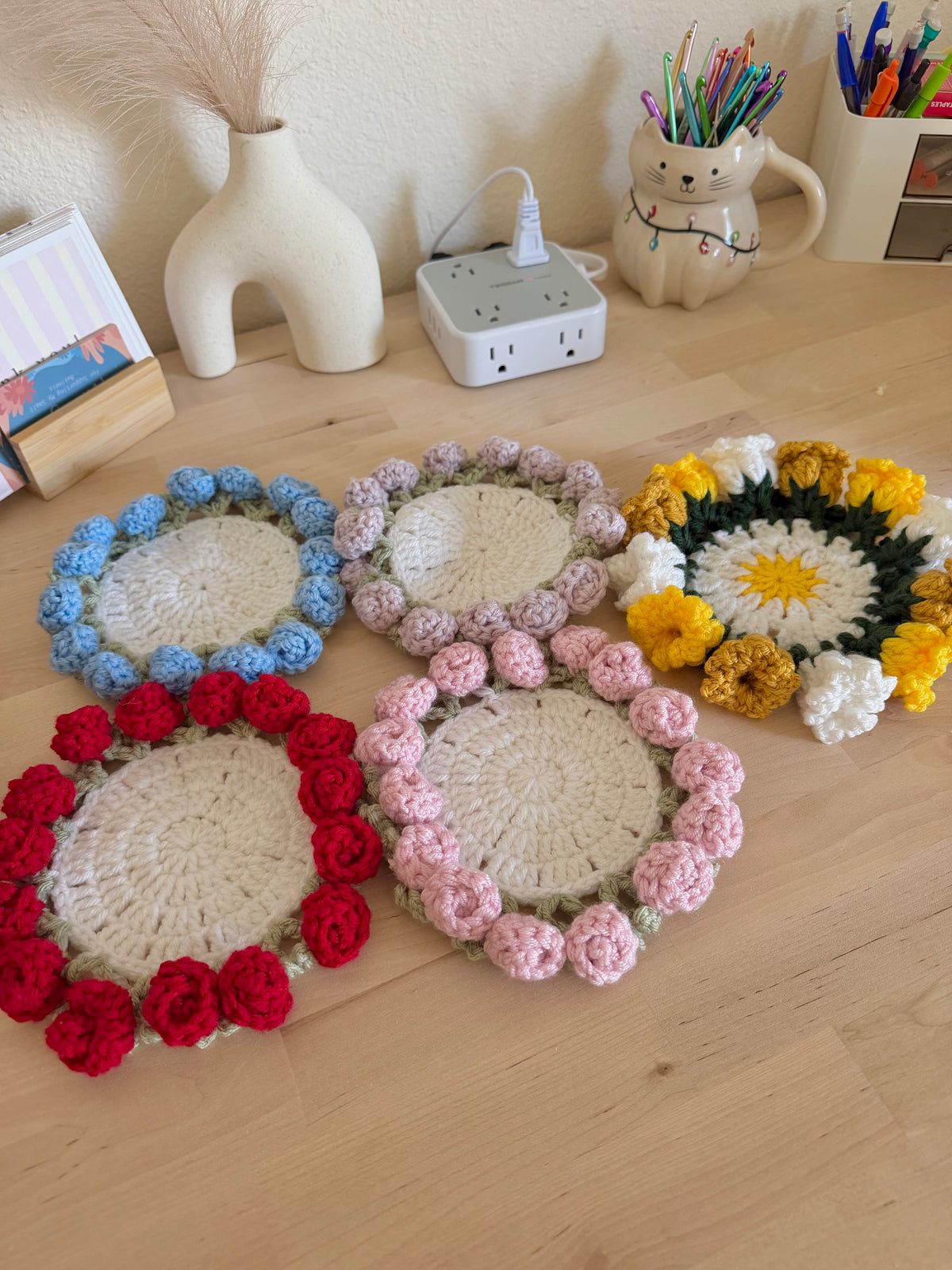 Periwinkle Flower Coaster