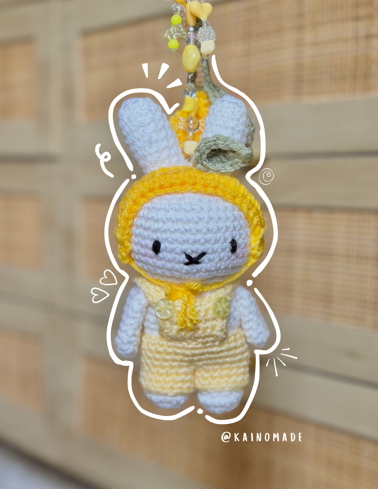Lemon Miffy Keychain