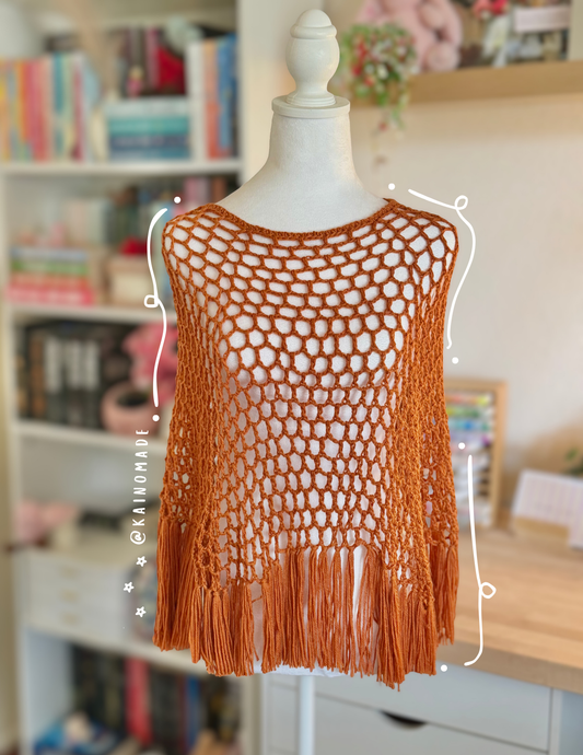 Burnt Orange Poncho