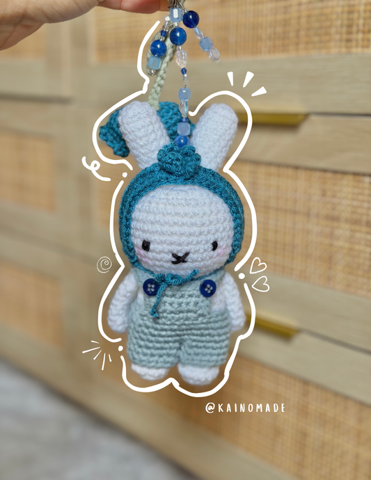 Blueberry Miffy Keychain