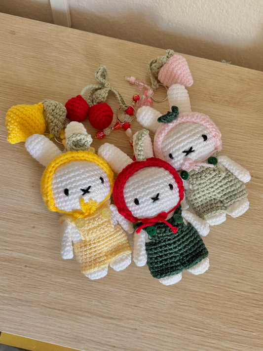 Cherry Miffy Keychain