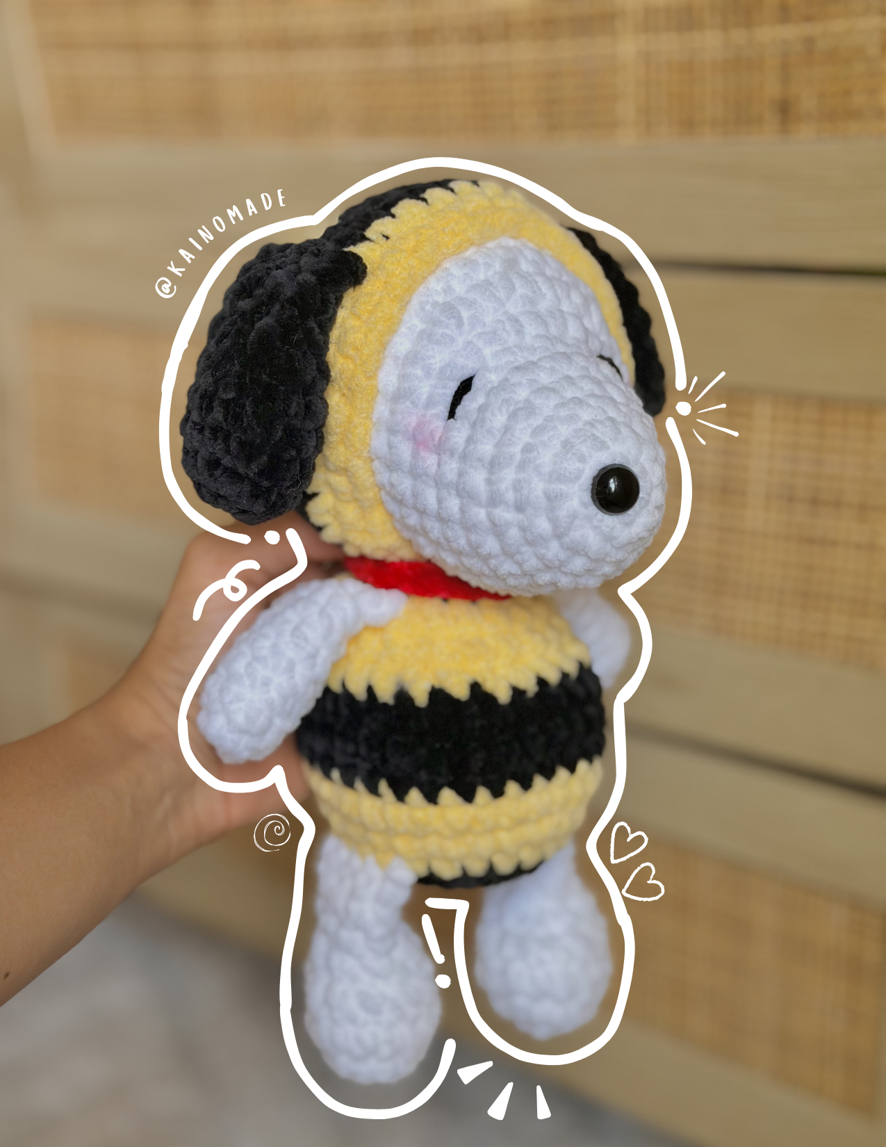 Bumblebee Snoopy Plushie
