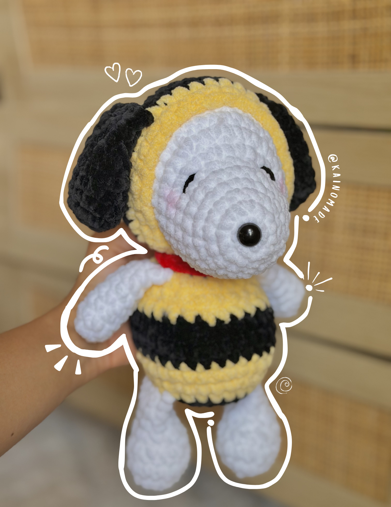Bumblebee Snoopy Plushie