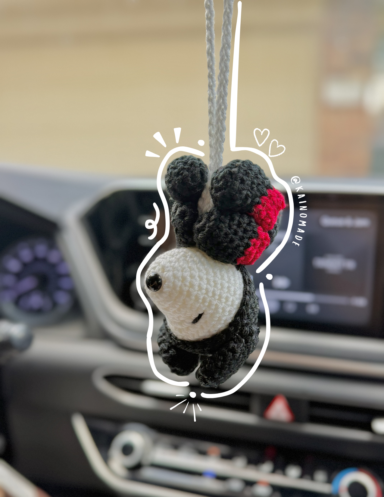 Miles Morales Snoopy car hanging