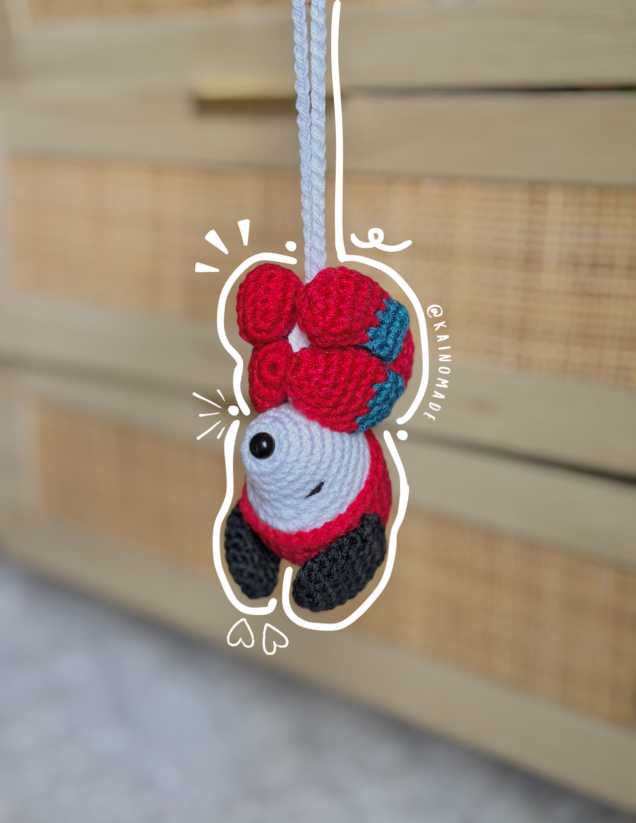 Peter Parker Snoopy car hanging