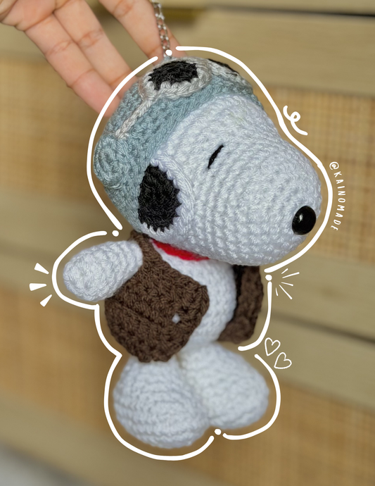 Pilot Snoopy keychain