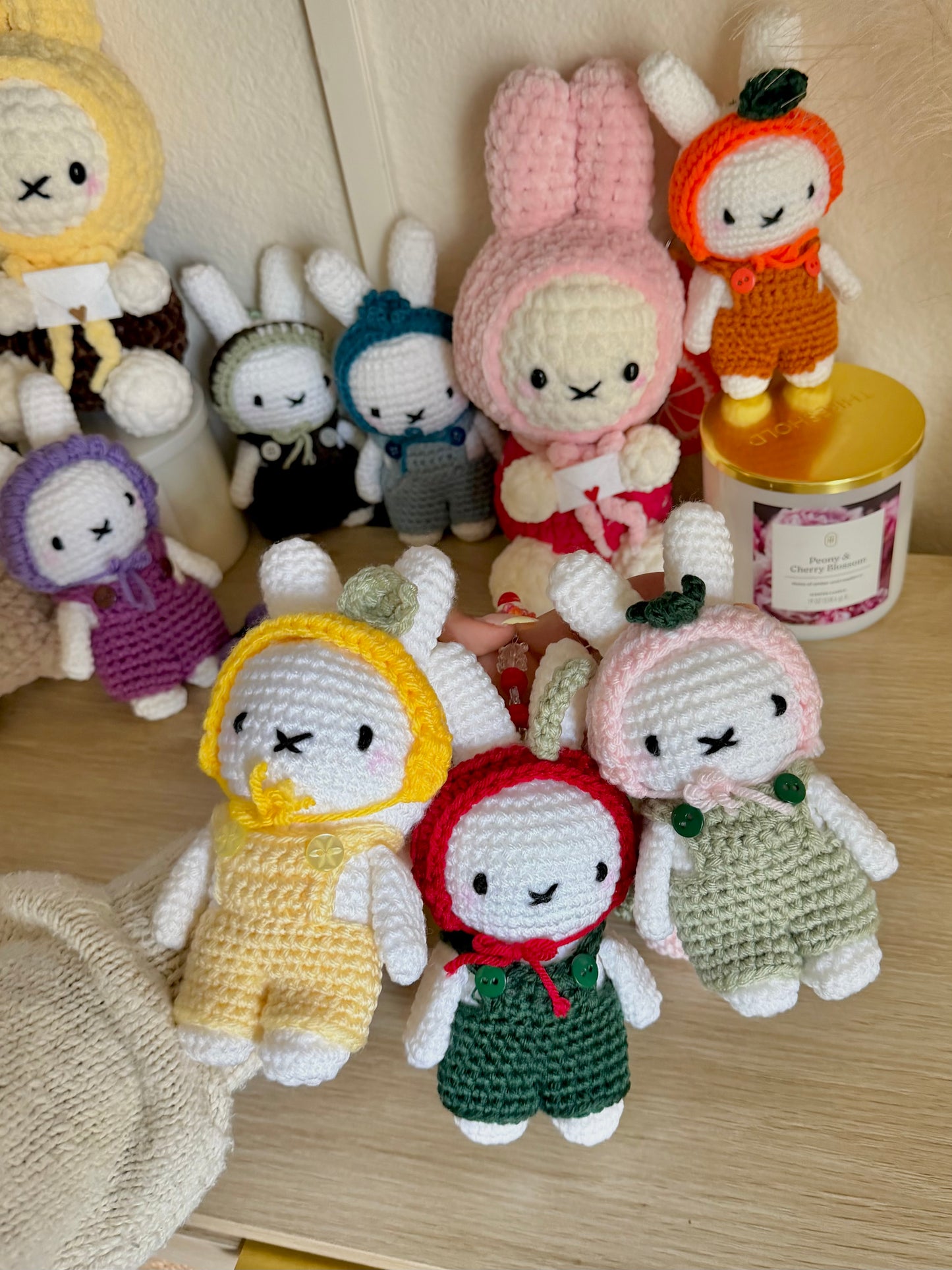 Orange Miffy Keychain
