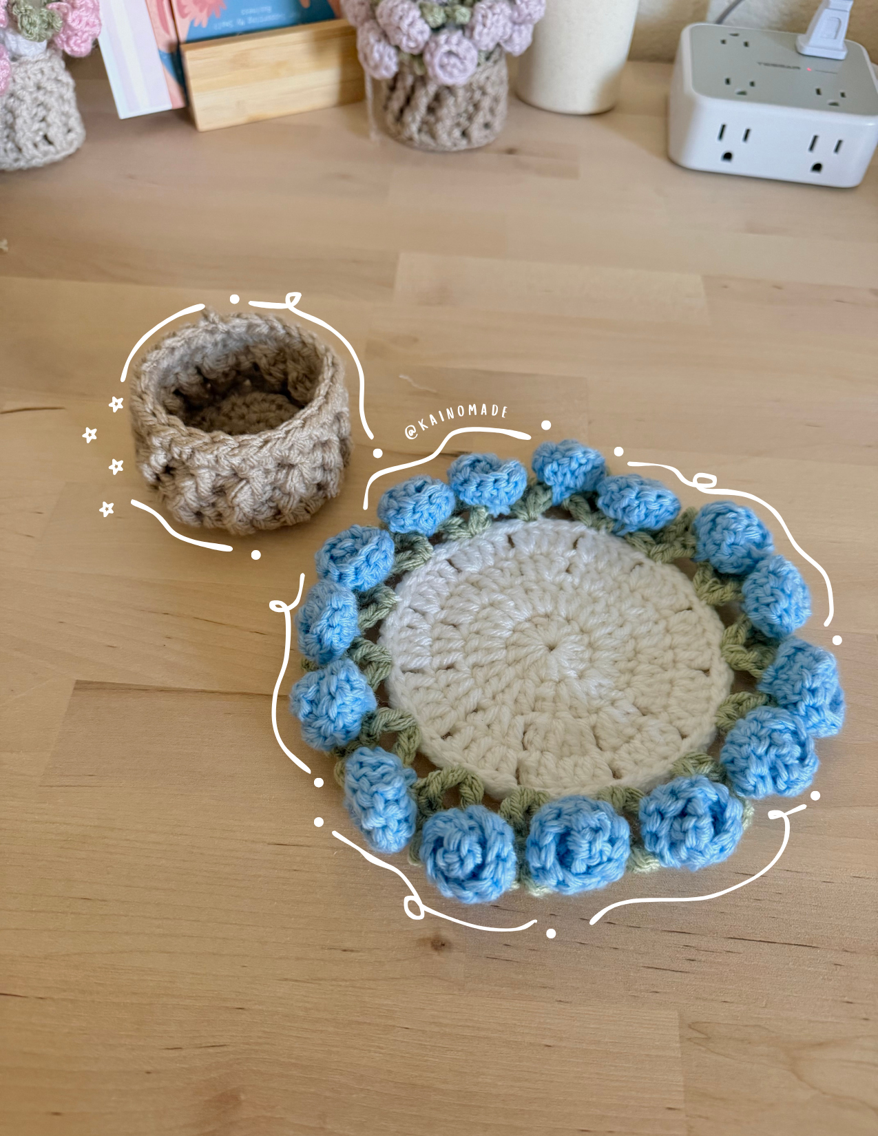 Blue Flower Coaster
