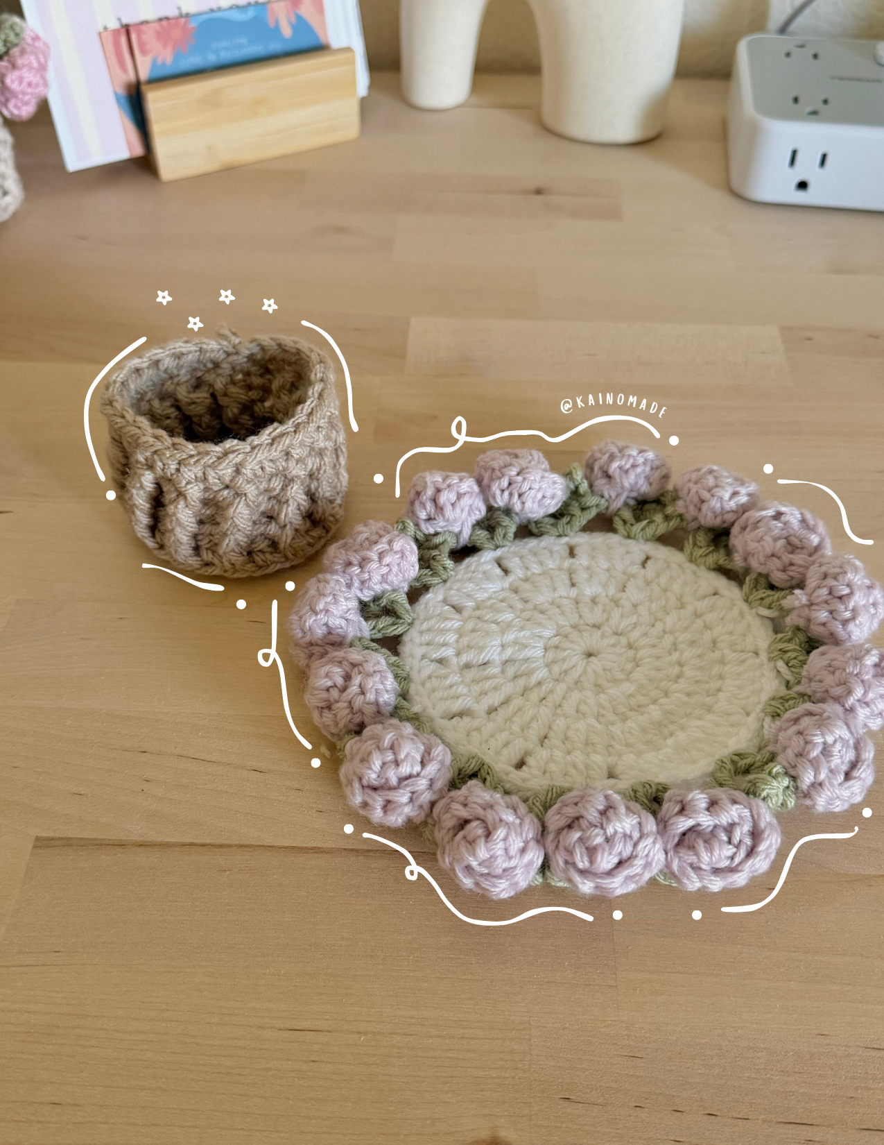 Periwinkle Flower Coaster