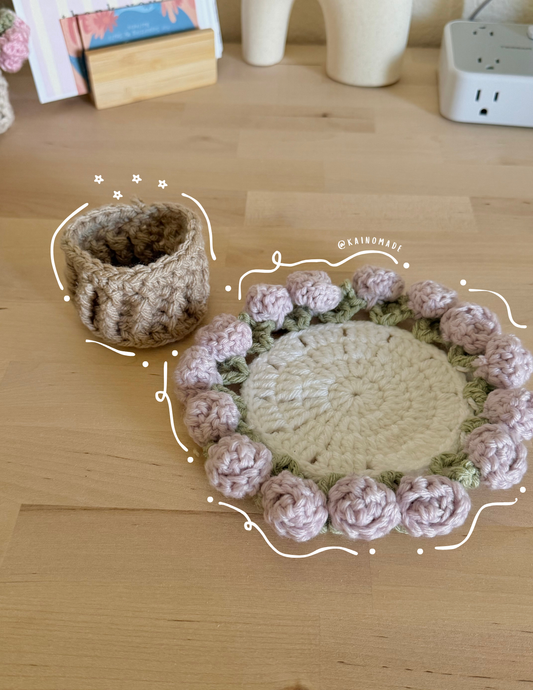 Periwinkle Flower Coaster