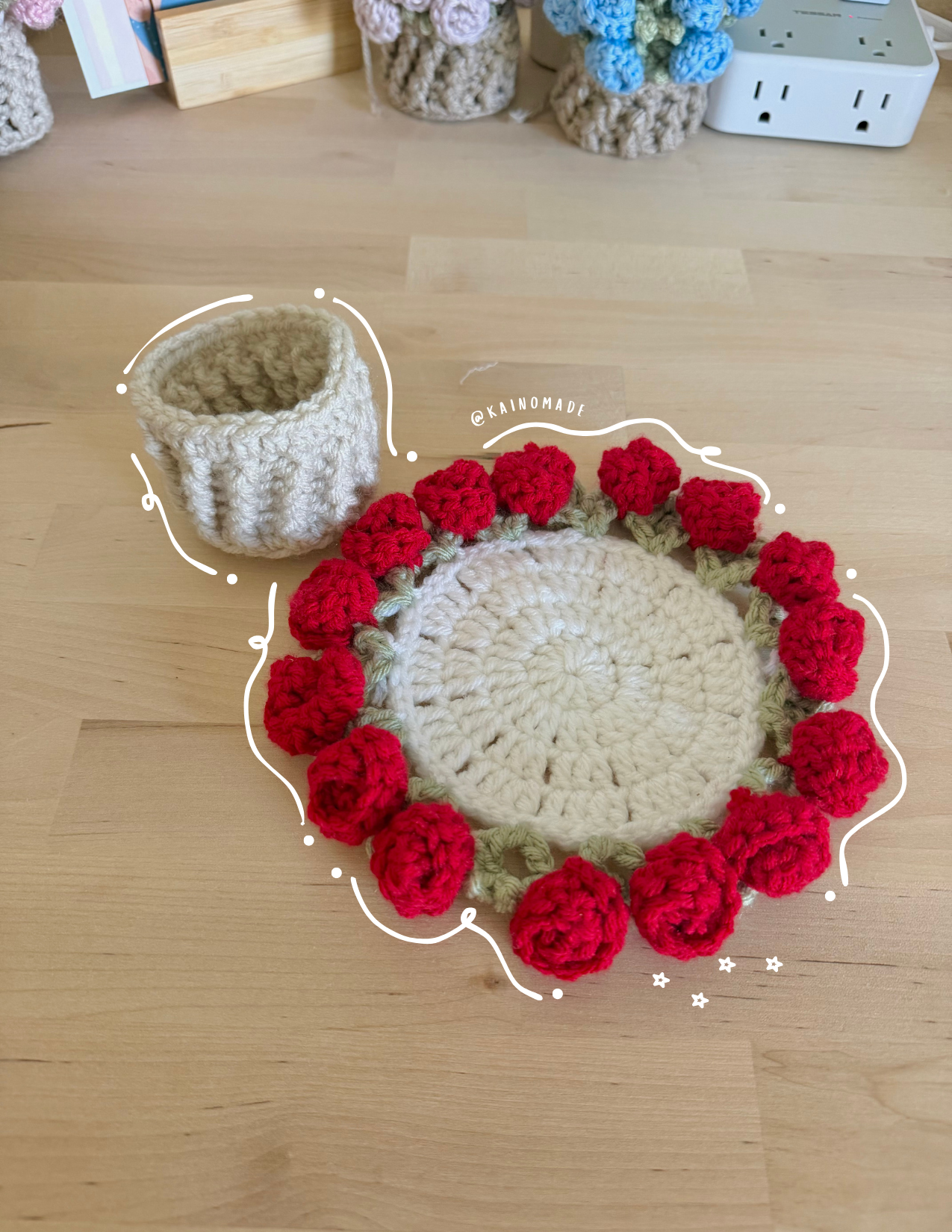 Rose Flower Coaster