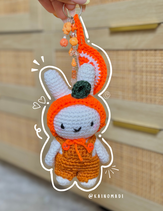 Orange Miffy Keychain