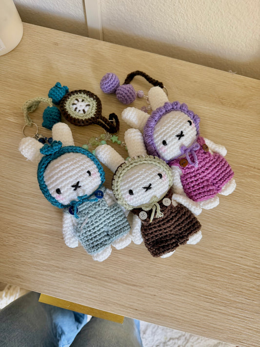 Grape Miffy Keychain