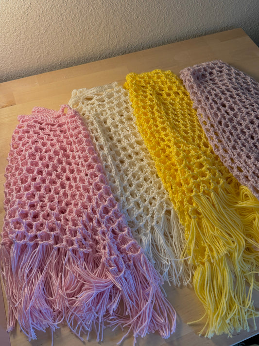 Pink Cropped Poncho