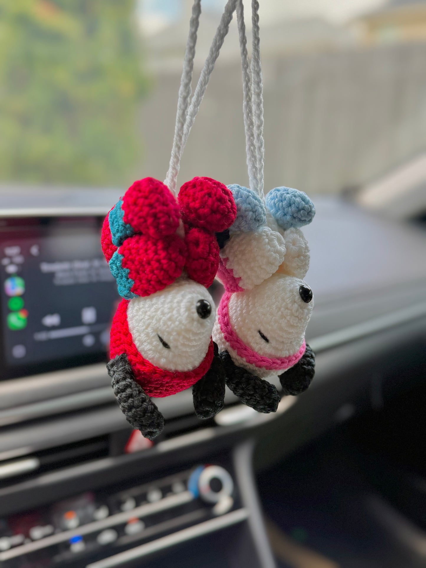 Peter Parker Snoopy car hanging